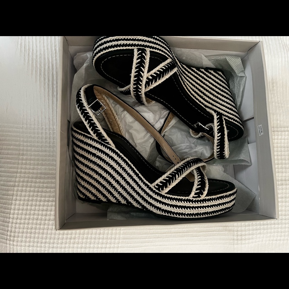 Gabby Woven Wedge Sandals